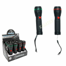 Taschenlampe "Super-LED" schwarz mit Zoomfunktion