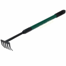 Gartenwerkzeug Rechen Metall mit Teleskopstiel