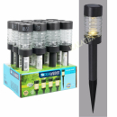 Solarlampe Edelstahl und Glas