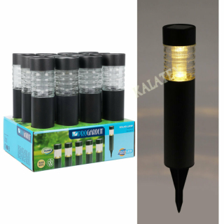 Solarlampe anthrazit 6x27cm