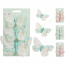 Schmetterling auf Klammer 3er