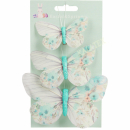 Schmetterling auf Klammer 3er