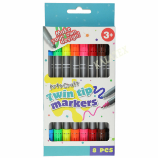 Filzstifte 2in1 - 8er Pack