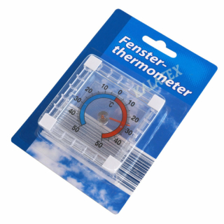 Fensterthermometer 7,5 x 7,5 cm