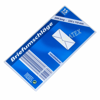 Briefumschlag DIN lang 15er Pack