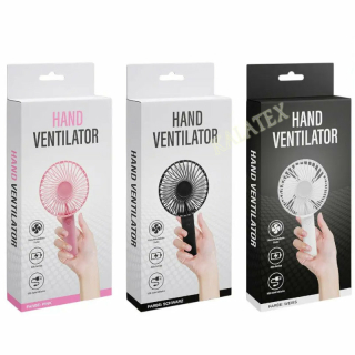 Handventilator Akkubetrieben mit USB Kabel