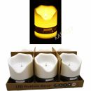 LED Outdoor Kerze 20x16x16cm mit Timer