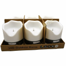 LED Outdoor Kerze 20x16x16cm mit Timer