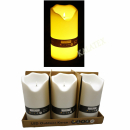 LED Outdoor Kerze 30x16x16cm mit Timer