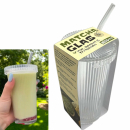 Matcha Glas mit Deckel und Trinkhalm 365ml