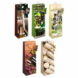 Geschenktasche Flasche Wein