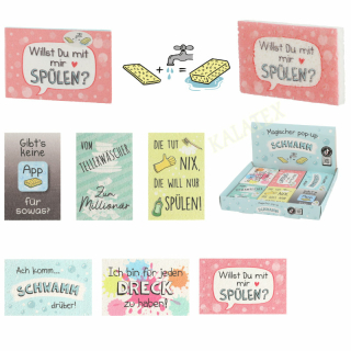 Magischer Schwamm mit Spruch