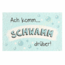 Magischer Schwamm mit Spruch