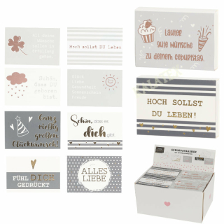 Geburtstagsbox mit 10 Wünschekarten