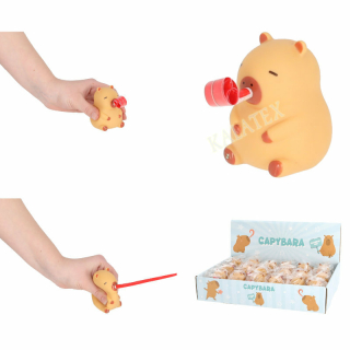 Quetsch Capybara mit Zunge