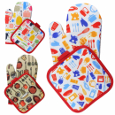 Ofenhandschuh und Topflappen Set