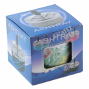 Drehaschenbecher Metall Pflanzenmotiv 7x9cm