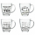 Teeglas Weihnachten mit Spruch 300 ml