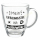 Teeglas Weihnachten mit Spruch 300 ml