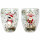 Trinkglas Weihnachten mit Glitzer 300ml