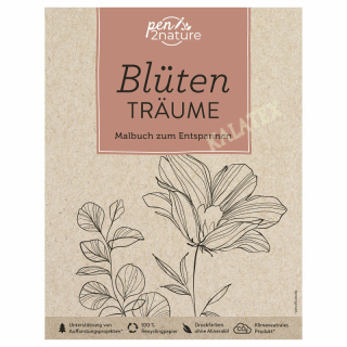 Good Life Books pen2nature - Blütenträume, Malbuch