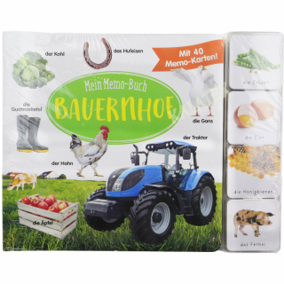Mein Memo-Buch mit 40 Memo-Karten, Bauernhof