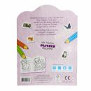 Malbuch Tierkinder mit Glitzer Stickern
