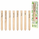 Kräuterstecker aus Holz 8er Pack