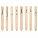 Kräuterstecker aus Holz 8er Pack