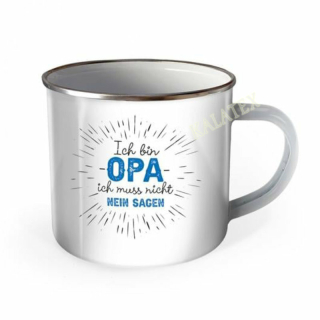 Emaille Becher Opa 300 ml