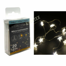 Lichterkette 20 LEDs Mikro Stern