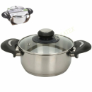 Kochtopf Edelstahl 16,5x7,5 cm 1,4 Liter