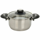 Kochtopf Edelstahl 18x9,5 cm 1,8 Liter