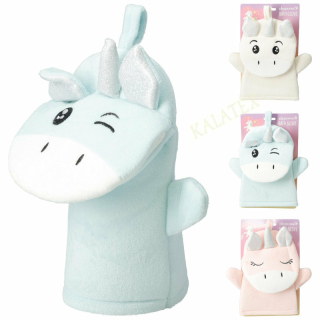 Waschhandschuh für Kinder Einhorn