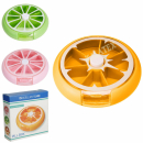 Pillendose rund mit transparentem Deckel