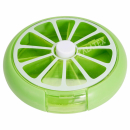 Pillendose rund mit transparentem Deckel