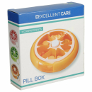 Pillendose rund mit transparentem Deckel