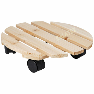 Pflanzenroller rund aus Holz Ø 29 cm