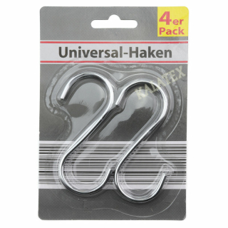 Haken Metall, 4er Pack