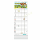 Streifenkalender Familienplaner mit Fips 2027 52x12 cm
