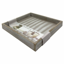 Tablett 25x25 cm antik grau