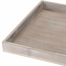 Tablett 25x25 cm antik grau