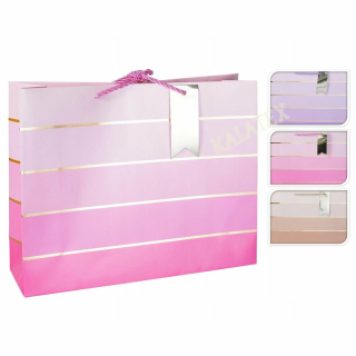 Geschenktasche Pastell Streifen
