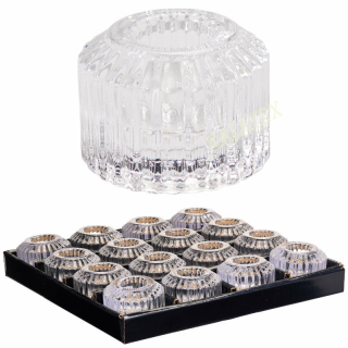 Kerzenhalter Glas 4 cm