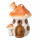 Pilz mit LED 14cm