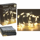 Lichterkette Silberdraht mit Stern 40 Led